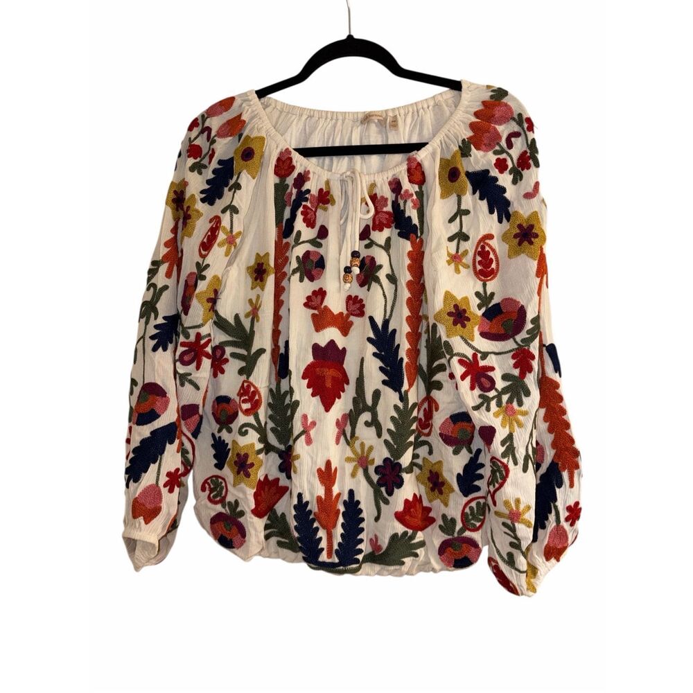 ✨Soft Surroundings Banjara Ivory Sz PM Top✨ - Picture 8 of 11
